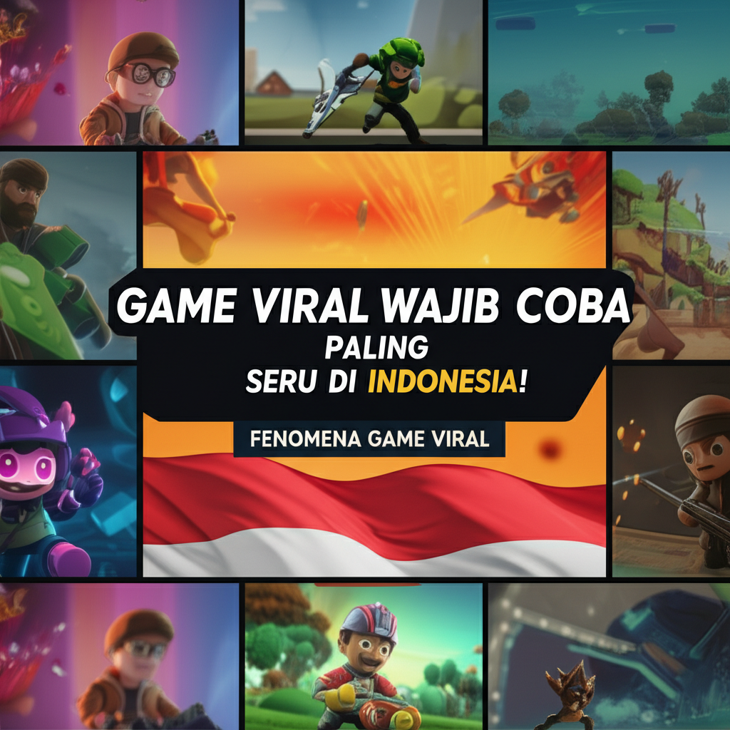 Generate an eye-catching, high-quality featured image prompt for a blog post about: Game Viral Wajib